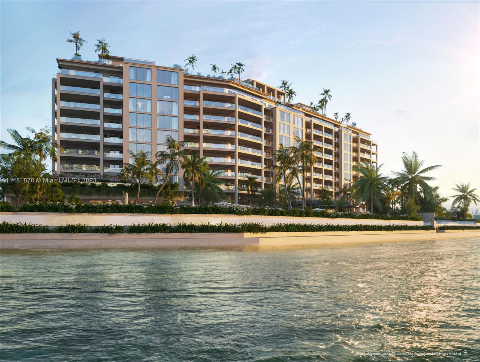 Fewer than 50 waterfront homes, The Residences at Six Fisher Island will be the last new construction project built on the ultra-private island. Owners will enjoy membership to Fisher Island Club with access to beach club, golf course and more. Six Fisher’s on-site, residents-only amenities include two pools, restaurant with Chef’s Table and cocktail lounges, padel court, private dock with house tender, guest suites, boardroom, Sanctuary Spa with world-class fitness center hot/cold plunges, steam/sauna, and salon, among other resort-style offerings. Residences feature refined interiors by world-renowned Tara Bernerd & Partners, 15-ft deep terraces with panoramic water and city views, showpiece kitchens, oversized bayview primary suites, and private elevator foyers with manned lobbies