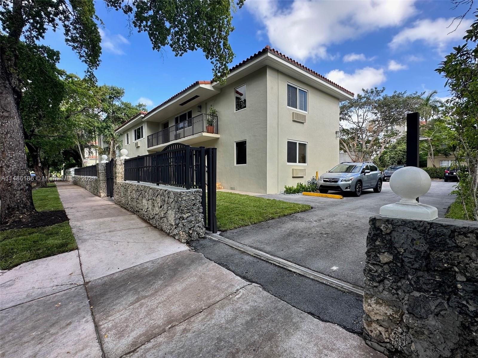 Beautiful condo for rent in Coral Gables. Wood and marble flooring throughout. Tumbled marble bathroom. Coin operated washer and dryer in the building, not in the unit, Will not last, call today!