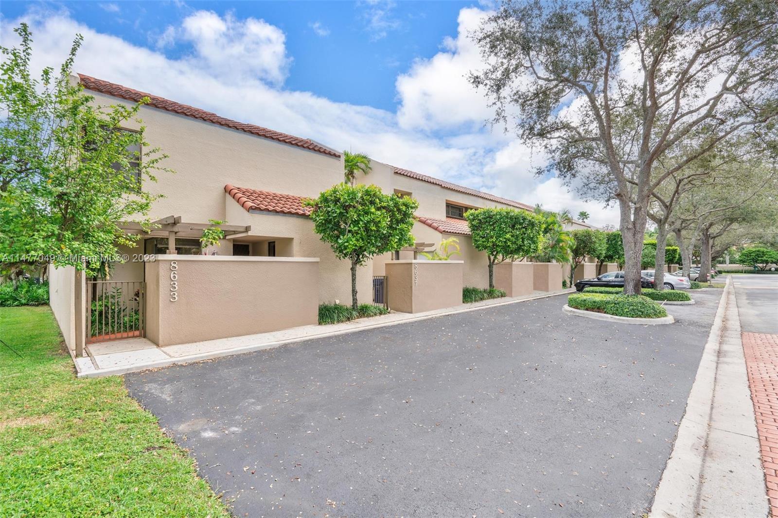 Welcome to Dadeland Walk! This coveted corner townhouse with 2 spacious bedrooms, 2.5 bathrooms plus a den is perfect for those seeking a sophisticated yet cozy home. Enjoy the convenience of in-unit washer and dryer and a spacious screened-in backyard that creates a perfect spot for morning coffees, evening relaxation, or entertaining. Located near Dadeland Mall, Downtown Dadeland, and minutes from the Palmetto Expressway, this home is in the heart of it all. Become part of a well-maintained community that takes pride in offering residents a resort-style experience. Take a dip in the pool, unwind in the hot tub, or practice your serve on the tennis courts – all within the confines of your gated community. Make this meticulously kept residence your own oasis in a prime location.