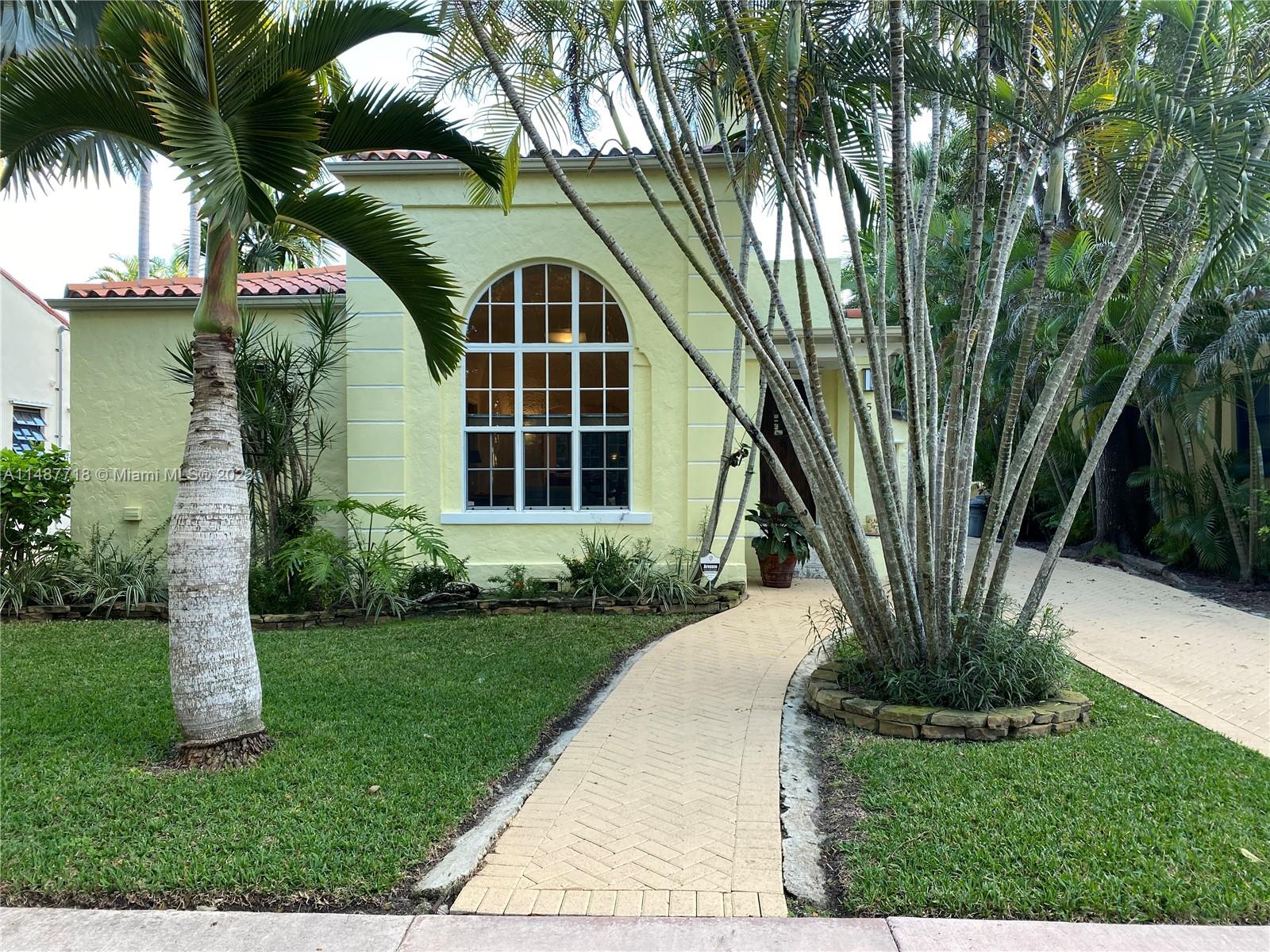 PLEASE READ. Charming Coral Gables home on a quiet street, ready to move in. Completely furnished with a good sense of style. Updated kitchen and bathrooms with stainless steel appliances. The entire house is available but one room is used as storage. Property will be occupied by the owners from December 16- January 11. The rest of the year you can enjoy it for yourself. Property can be rented yearly with some conditions. Call the agent for more details. Furniture must stay. Preferably 1 person. If 2 tenants rent will be 100 more. Tenant pays for all utilities.