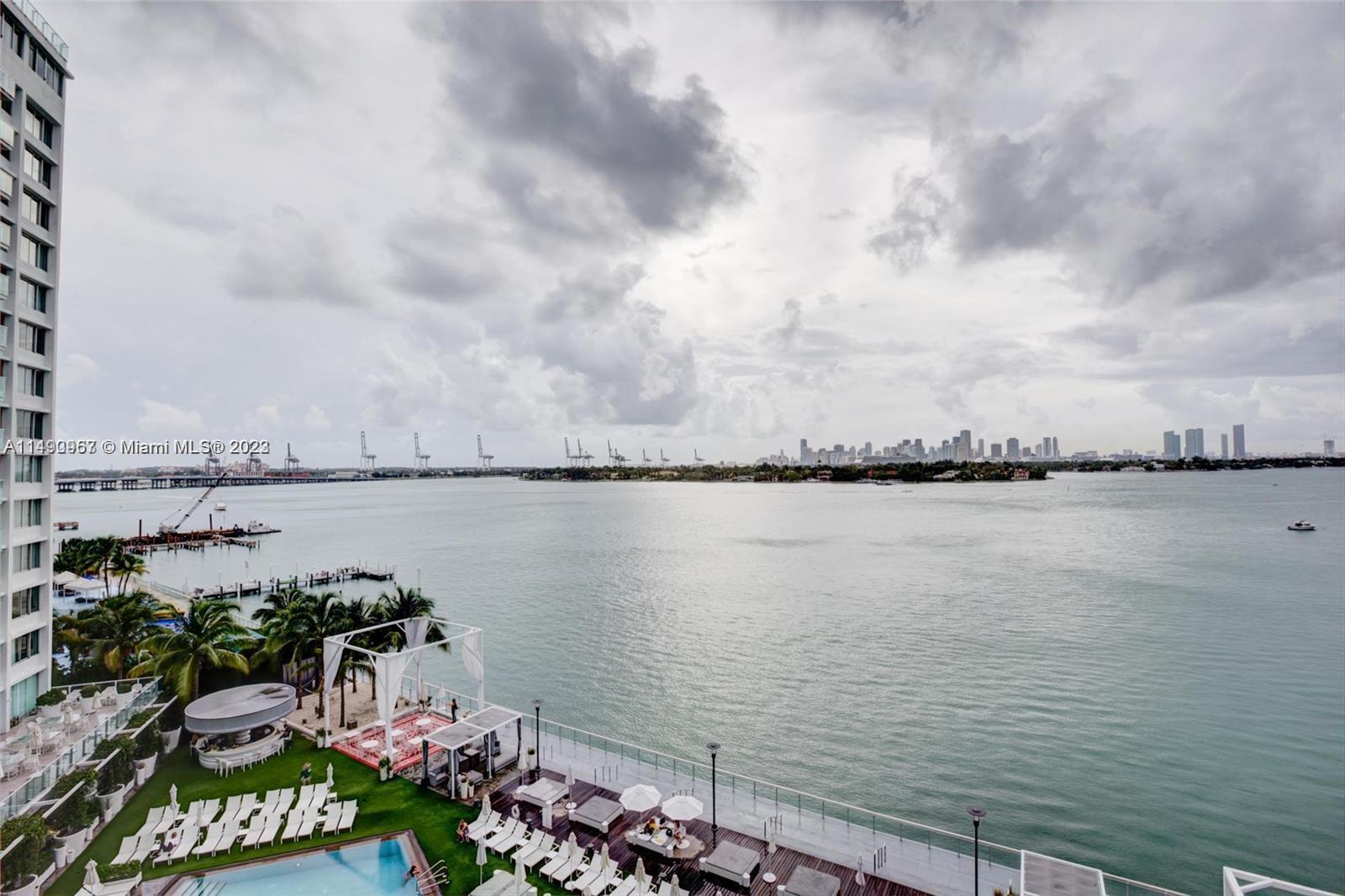 This is the opportunity to own a high class property in the ONLY LEGAL SHORT TERM RENTAL BUILDING in Miami Beach bay front. Enjoy it for yourselves, your family, friends and easily rent it via R'BNB, E'booking, Expedia, or your agent for an additional income. This studio is not in the "Hotel Program". You will love the spacious pool on the bay with the full service bar and restaurant.