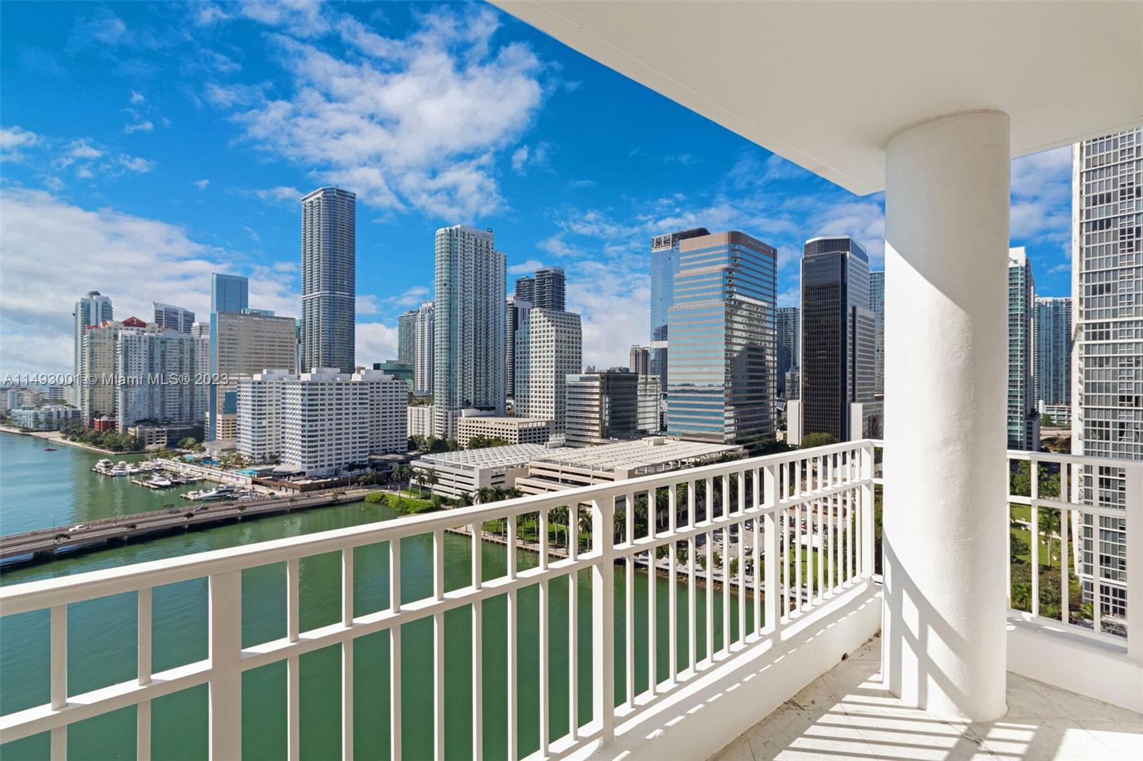 Enjoy DIRECT BAY VIEWS, River views, and the Brickell skyline from this spacious 3 bedroom 2.5 bath located on exclusive Brickell Key. Community feels like no other! Unit 2103 features a beautiful and functional layout with spacious living room, separate dining areas, gally kitchen with room for breakfast table, split bedroom plan, plenty of closet space, laundry in unit, and two large balconies. Rental price includes two covered assigned parking spaces, water, trash, sewer, plus all the amazing amenities: swimming pool with water views, hot tub, sundeck with gas grill, basketball court, kids playroom, a two-level health club, spa, billiards, business Center, 24-hour security, concierge, and valet services. Call or text Jenn for a private showing. Comes furnished or unfurnished.
