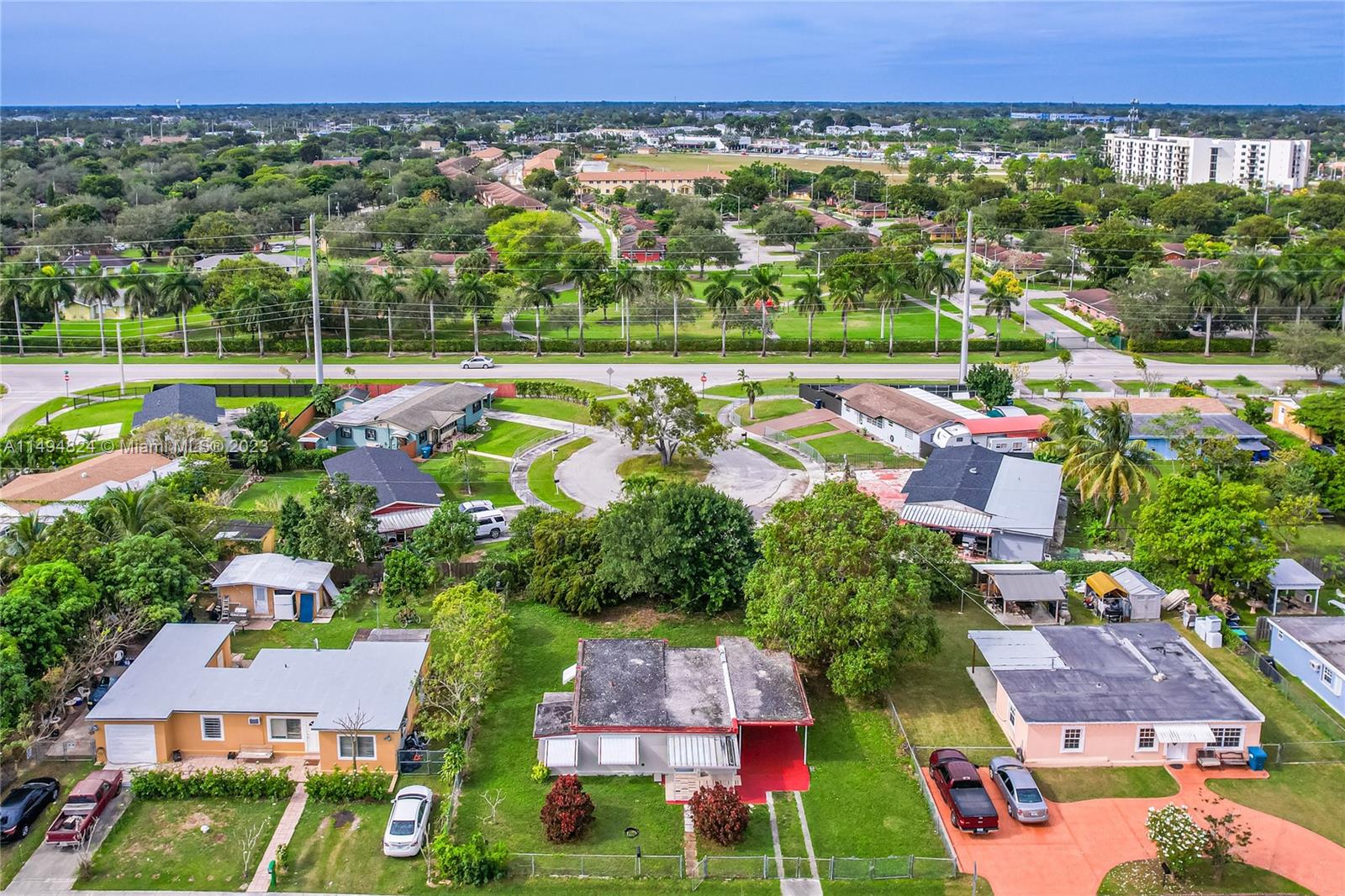 This home has plenty of potential! 2 bedroom 1 bathroom single family home located in Homestead, FL. Carport can easily be converted into a third bedroom. Nice sized lot with plenty of space for an RV or boat. Roof is in process to be replaced new! Entire house is tiled with porcelain floors. Come see this before its gone!