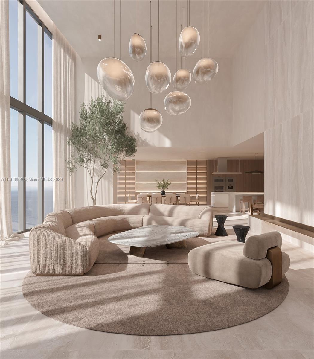 FULLY FURNISHED and PROFFESSIONAL DESIGENED LIMITED COLLECTION-SKY VILLA. Total SQ Footage is 11,035, including 4,340 SQ feet of terraces, Stunning DUPLEX Residence “D” North flowthrough residence w direct Ocean & Intracoastal views. 20' CEILINGS in LIVING RM/BALCONY w 10-11' ceilings thru-out. Imported Snaidero Italian cabinetry & stone countertops, top-of-the line Gaggneau appl, 11’ deep oceanfront terrace w summer kitchen+PRIVATE POOL & HYDROTHERAPY SPA. Spacious walk-in closets.

Turnberry Ocean Club Residences features 70,000 SF of luxury amenities & unrivaled, world-class service, including the 3-story private signature Sky Club w sunrise/sunset pools, priv dining, health/wellness spa & entertainment.