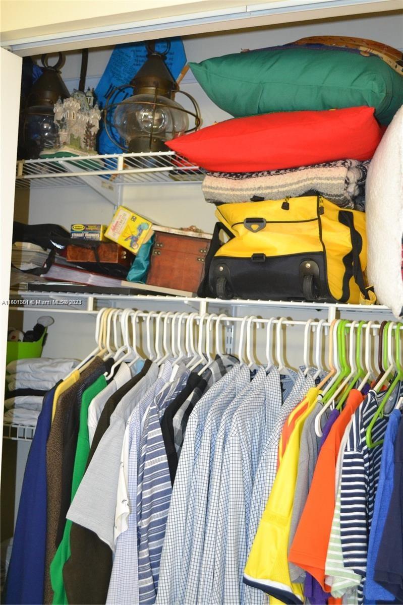 Master bedroom closet.