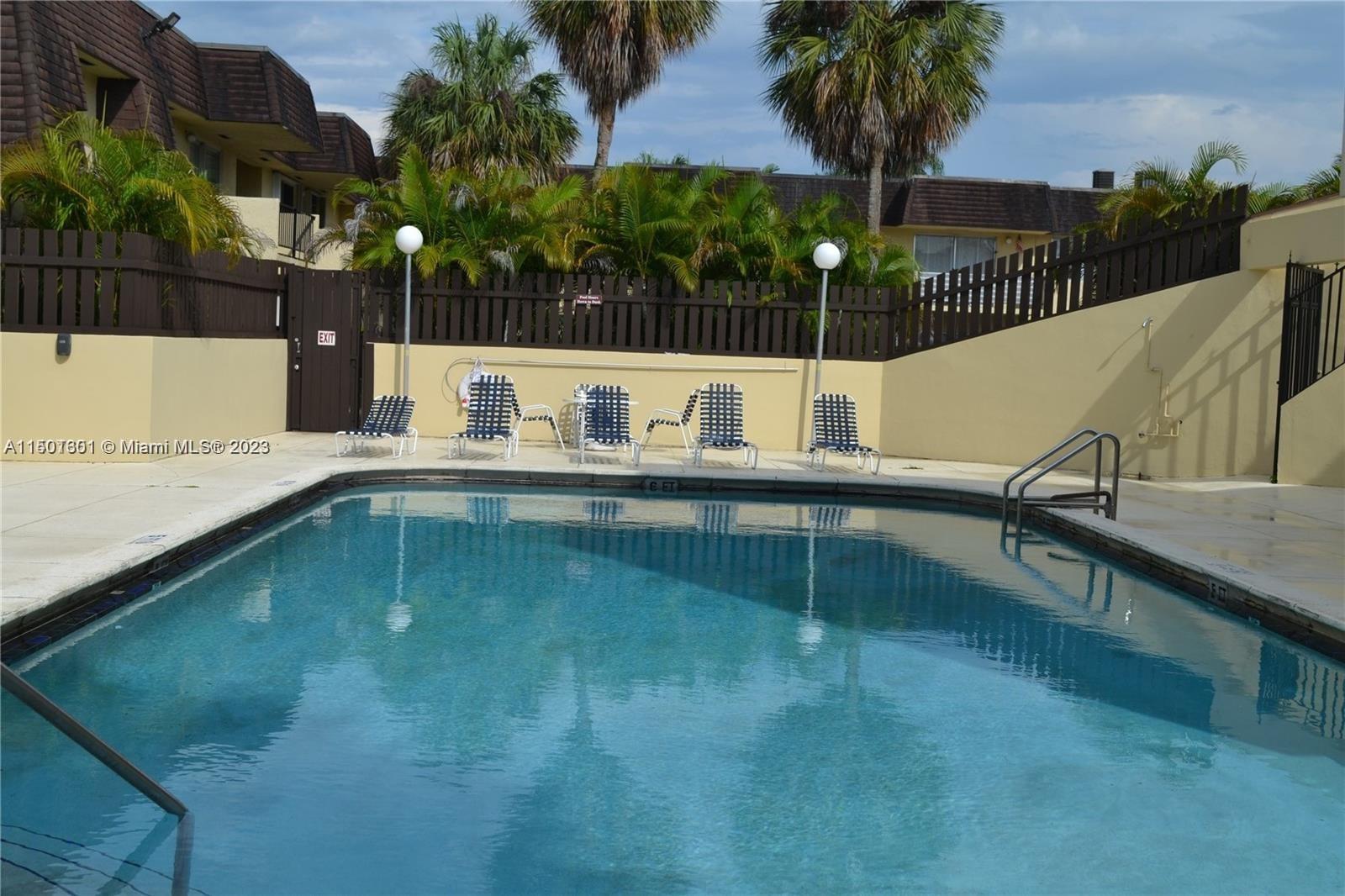 Pool right next to the unit patio.