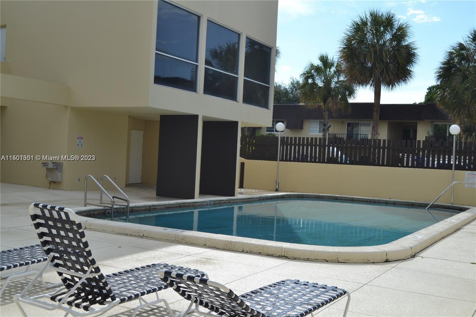 Pool right next to the unit patio.