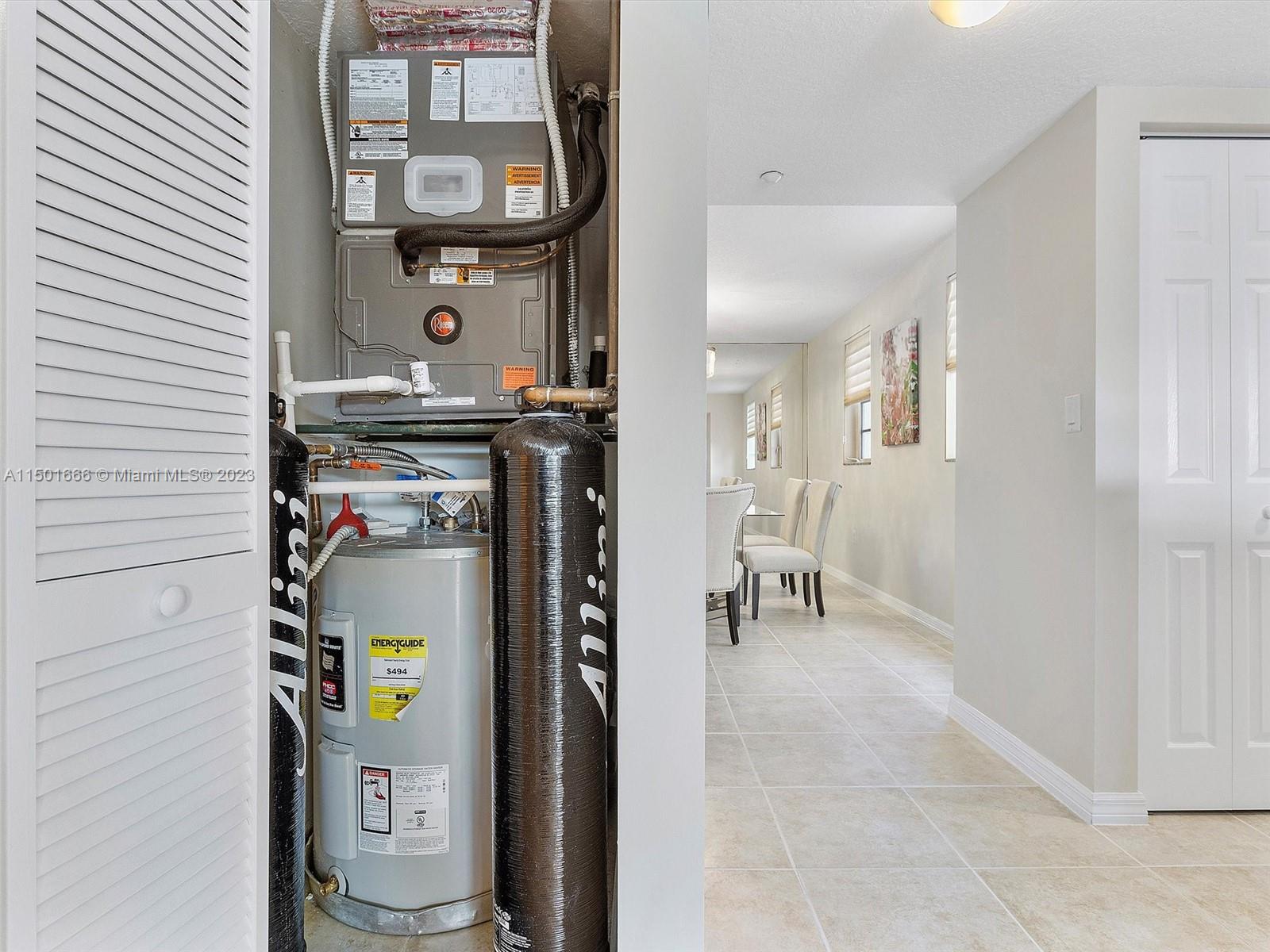 Water Purification System, New A/C & W/H