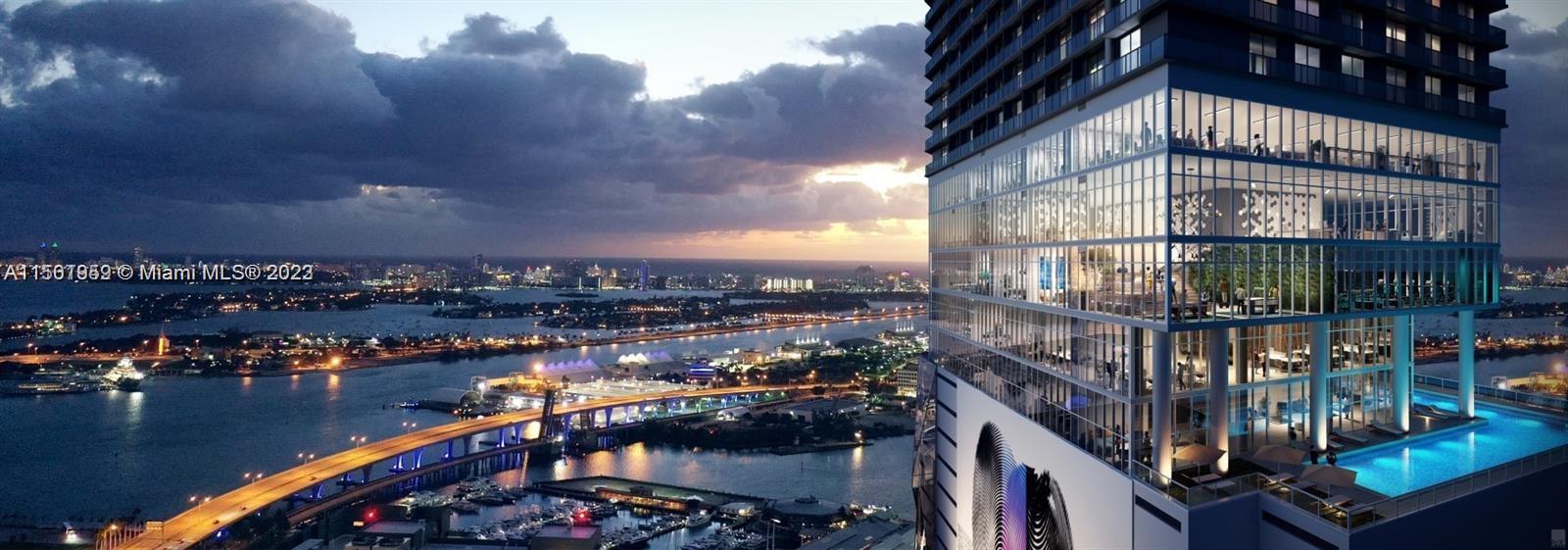 398 NE 5th St 1614, Miami, Florida 33132, 1 Bedroom Bedrooms, ,2 BathroomsBathrooms,Residentiallease,For Rent,398 NE 5th St 1614,A11501959