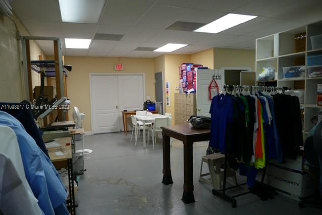 Main work area under A/C