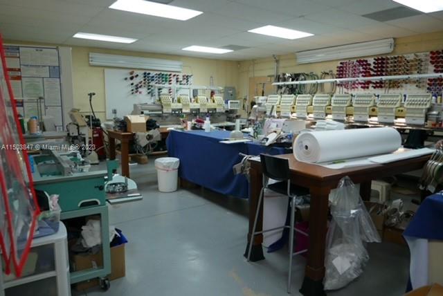 Main work area under A/C