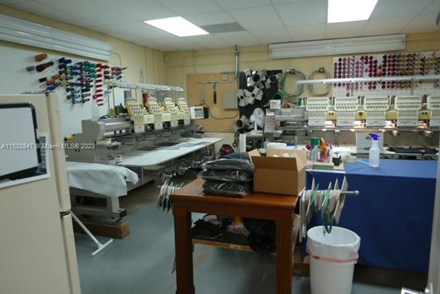 Main work area under A/C