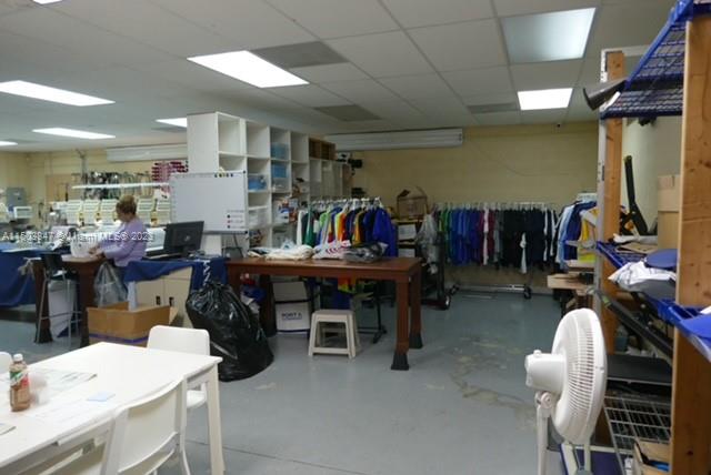 Main work area under A/C