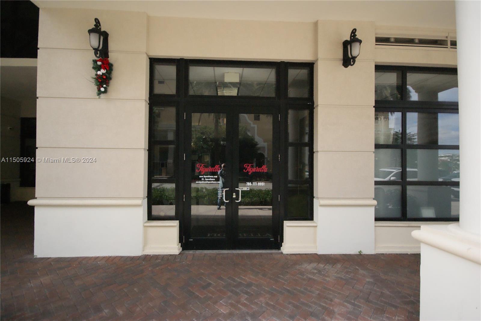 Front entrance and window for D
