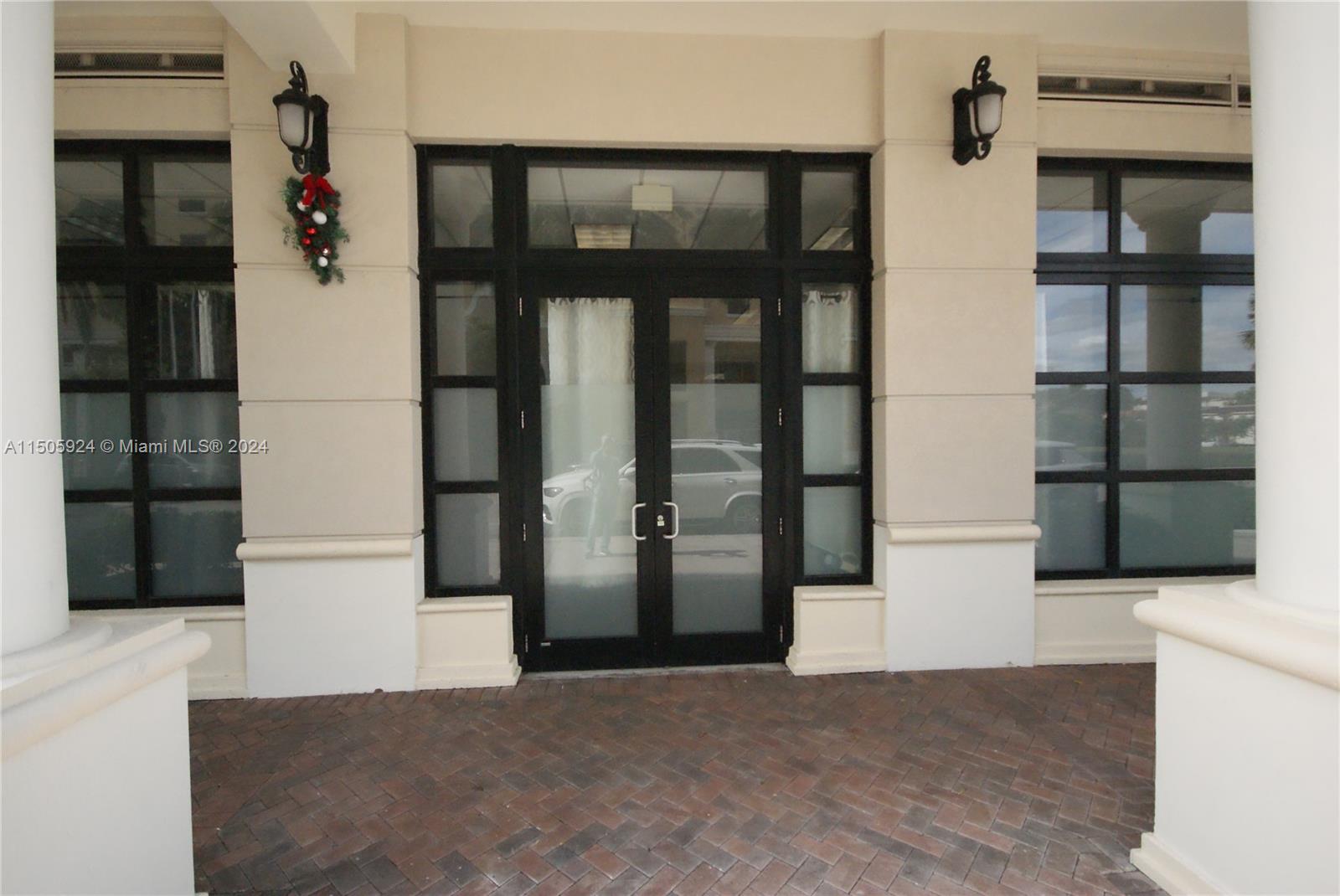 Front entrance and window for E