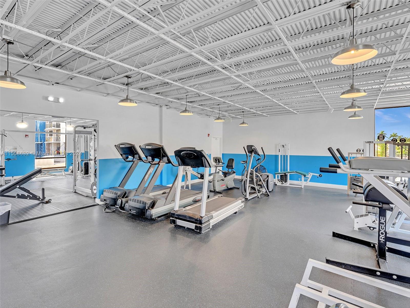 LARGE GYM TO STAY IN SHAPE!