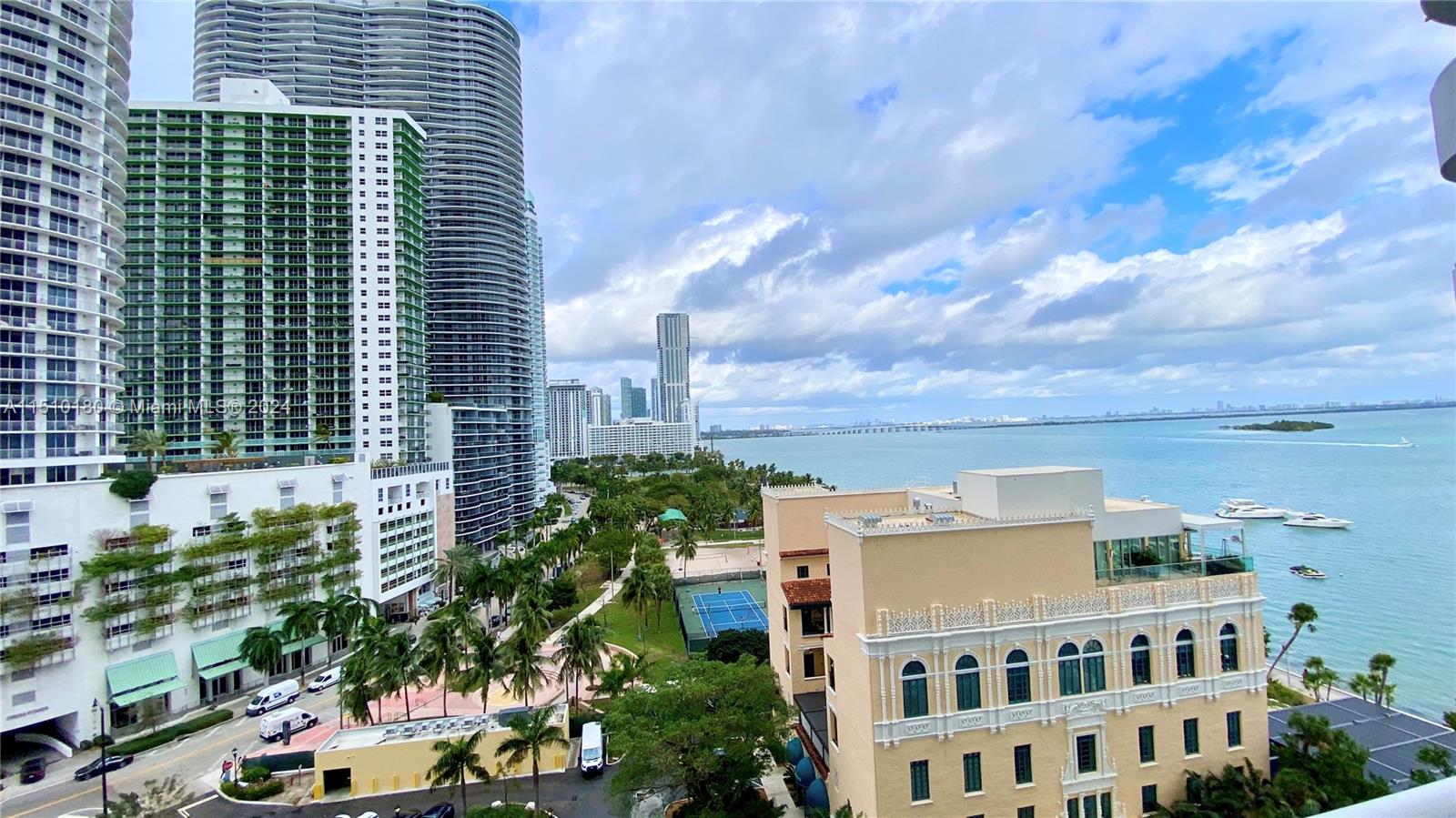 Beautifully furnished 1 BD, 1,5 Bathroom apartment in pristine condition. Unobstructed water view. Great kitchen and large walking closet space. Located in the Grand Condominium featuring beautiful water and city views! walking distance the Adrienne Arsht Center for the Performing Arts, American Airlines Arena and Bayfront Park. Discover the fun, food and shops at Bayside Marketplace or enjoy the proximity to Brickell, Midtown, Design District and Wynwood Arts District. Margaret Pace Park is right next to the building with lighted basketball, tennis and a volleyball courts. Can be rented for no less then 30 days 12 times a year or on a daily bases under the hotel management programme.
