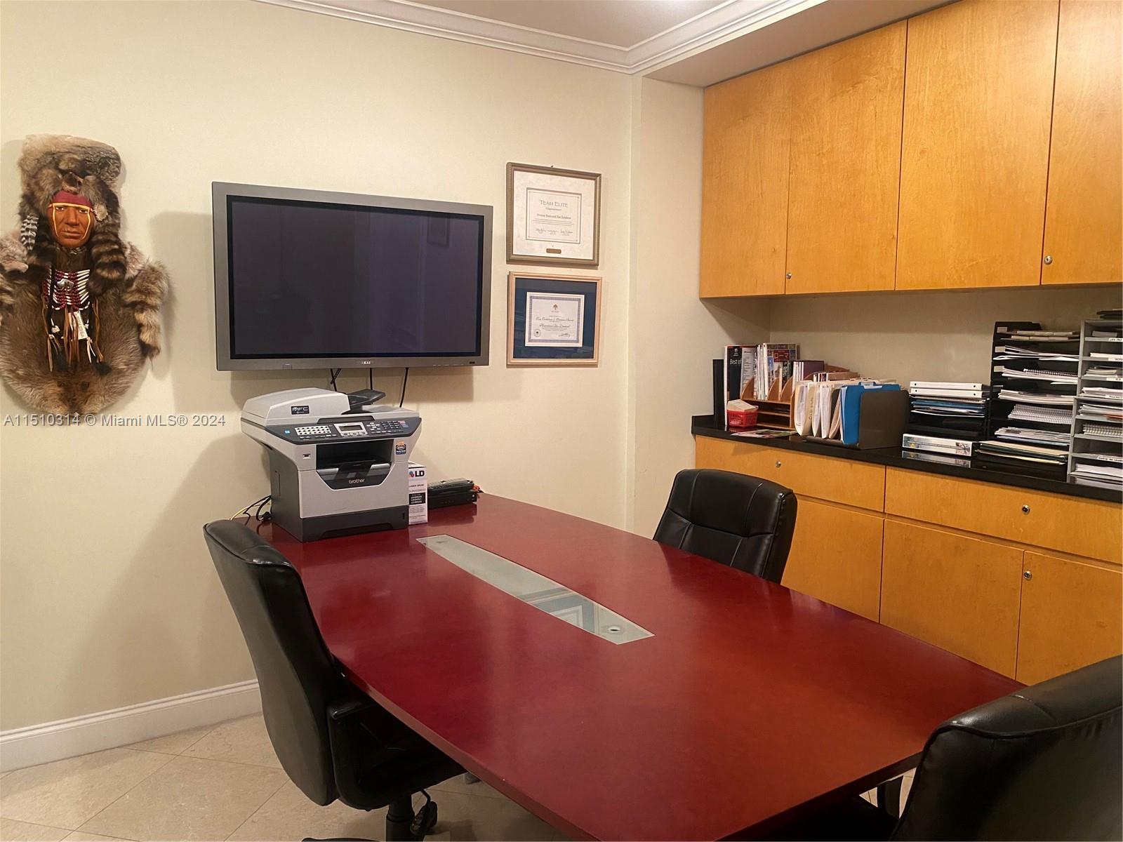 Conference Table in Private Office