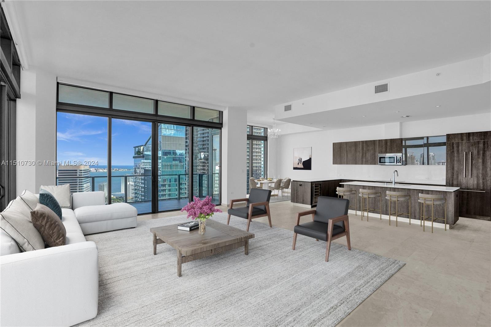 88 SW 7th St 4011, Miami, Florida 33130, 4 Bedrooms Bedrooms, ,4 BathroomsBathrooms,Residential,For Sale,88 SW 7th St 4011,A11510730
