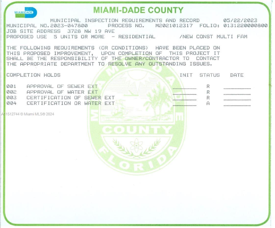 3728 NW 19th Ave, Miami, Florida 33142, ,Land,For Sale,3728 NW 19th Ave,A11512744