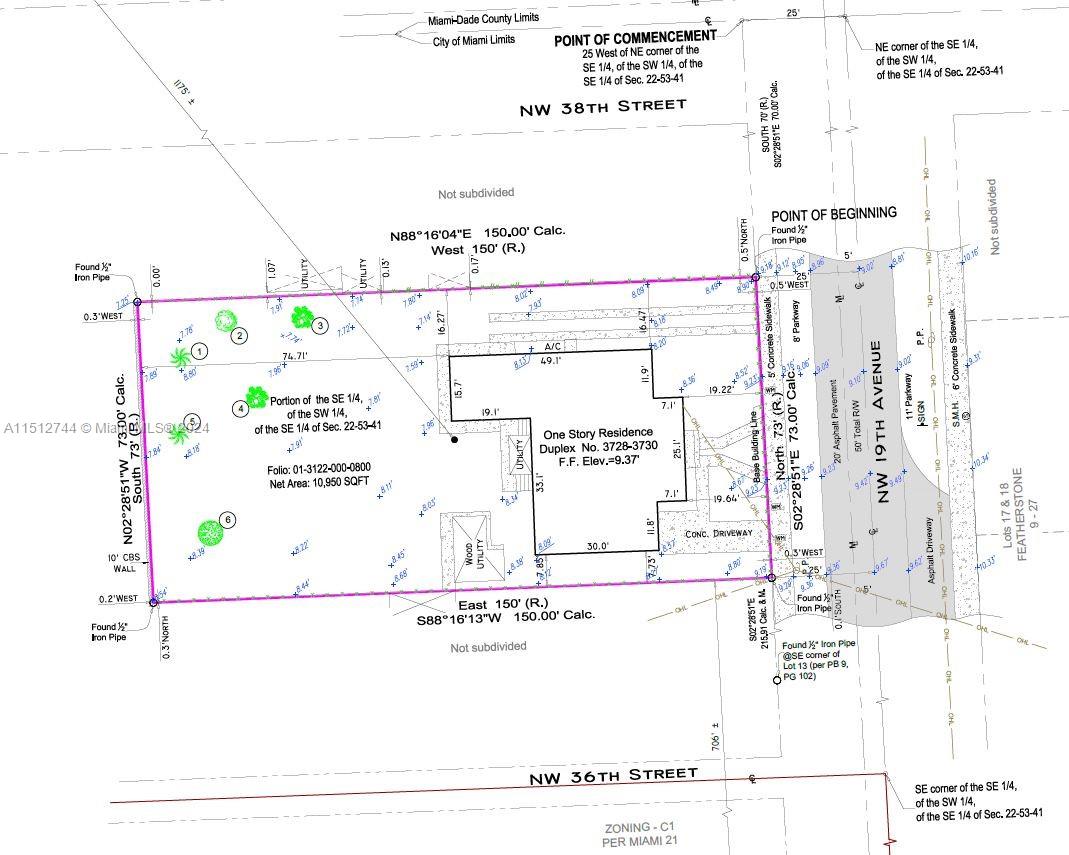 3728 NW 19th Ave, Miami, Florida 33142, ,Land,For Sale,3728 NW 19th Ave,A11512744