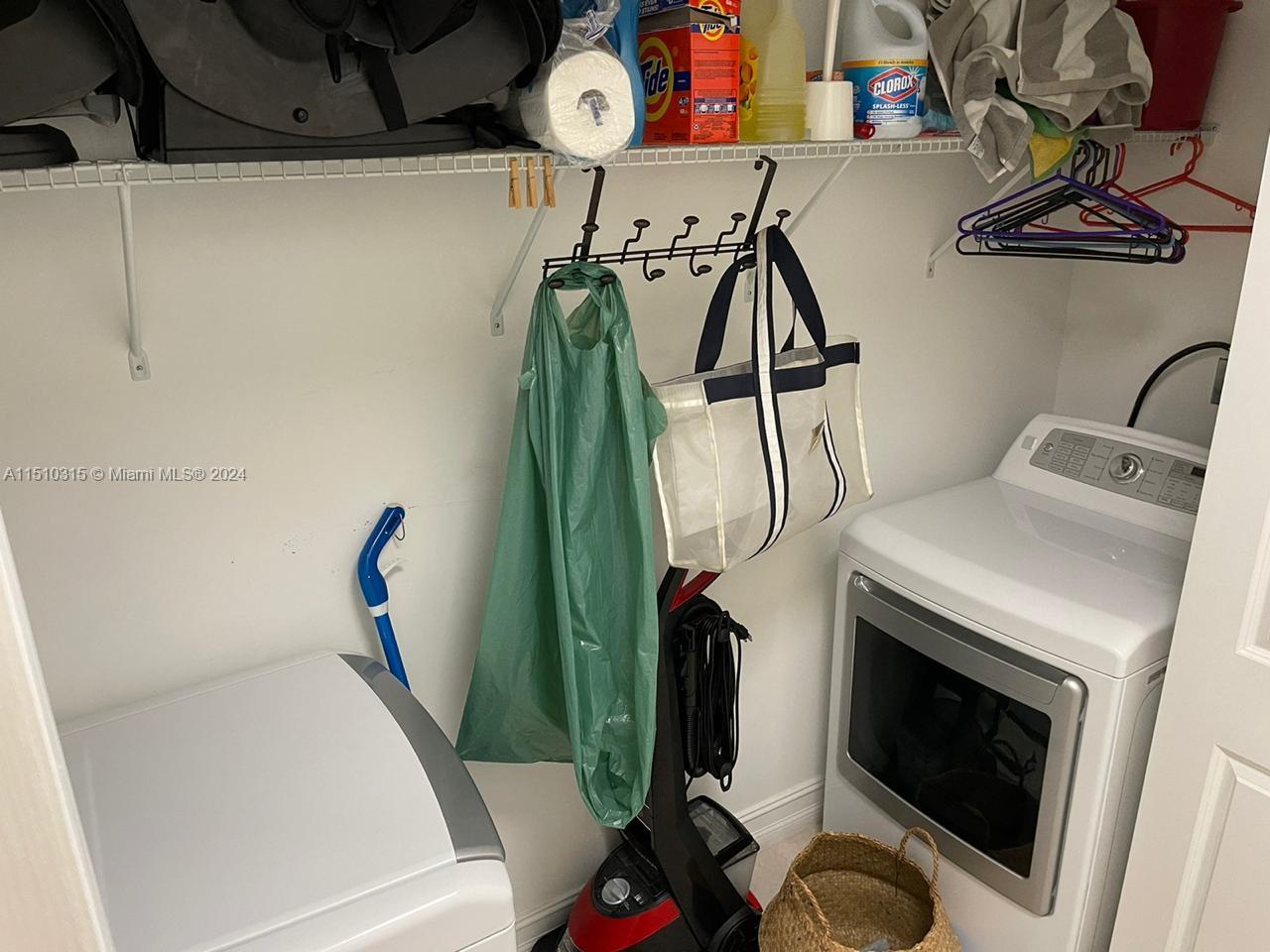 Laundry area downstairs.
