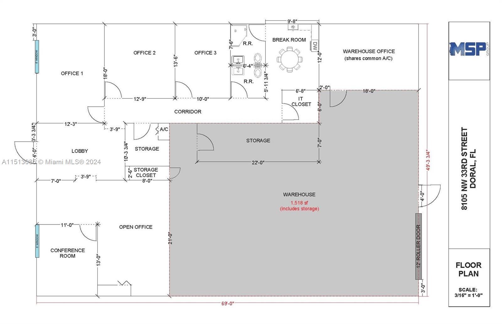 8105 NW 33rd St 8105, Doral, Florida 33122, ,Commerciallease,For Rent,8105 NW 33rd St 8105,A11513085