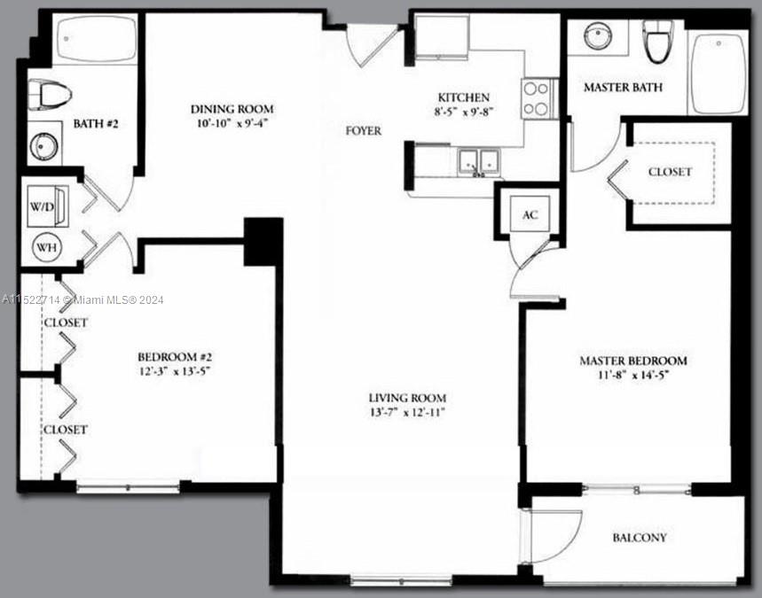 511 SE 5th Ave 1512, Fort Lauderdale, Florida 33301, 2 Bedrooms Bedrooms, ,2 BathroomsBathrooms,Residentiallease,For Rent,511 SE 5th Ave 1512,A11522714