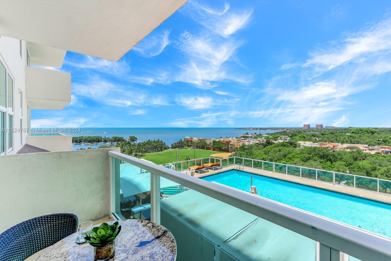 Stunning residence with bay, pool & city views in Arya, a full-service luxury condo/hotel in the heart of Coconut Grove’s historic village. Walk to trendy galleries, boutiques, cafes and bayfront parks & marinas. Updated, light-filled interior spaces & a split-floorplan layout w/option to rent as 2 separate 1BR/1BA units or as a 1BR/2BA+ kitchen & living area. No rental restrictions. Offered fully furnished w/chic designer pieces for the ultimate in turn-key living. Exceptional building amenities include heated pool & restaurant overlooking the bay, fitness center w/sauna, squash courts, business center & 24 hr. attended lobby w/concierge. Secure garage parking (1 assigned space) as well as valet & street parking for guests. Minutes to downtown, MIA, Brickell, Key Biscayne & the Beaches.