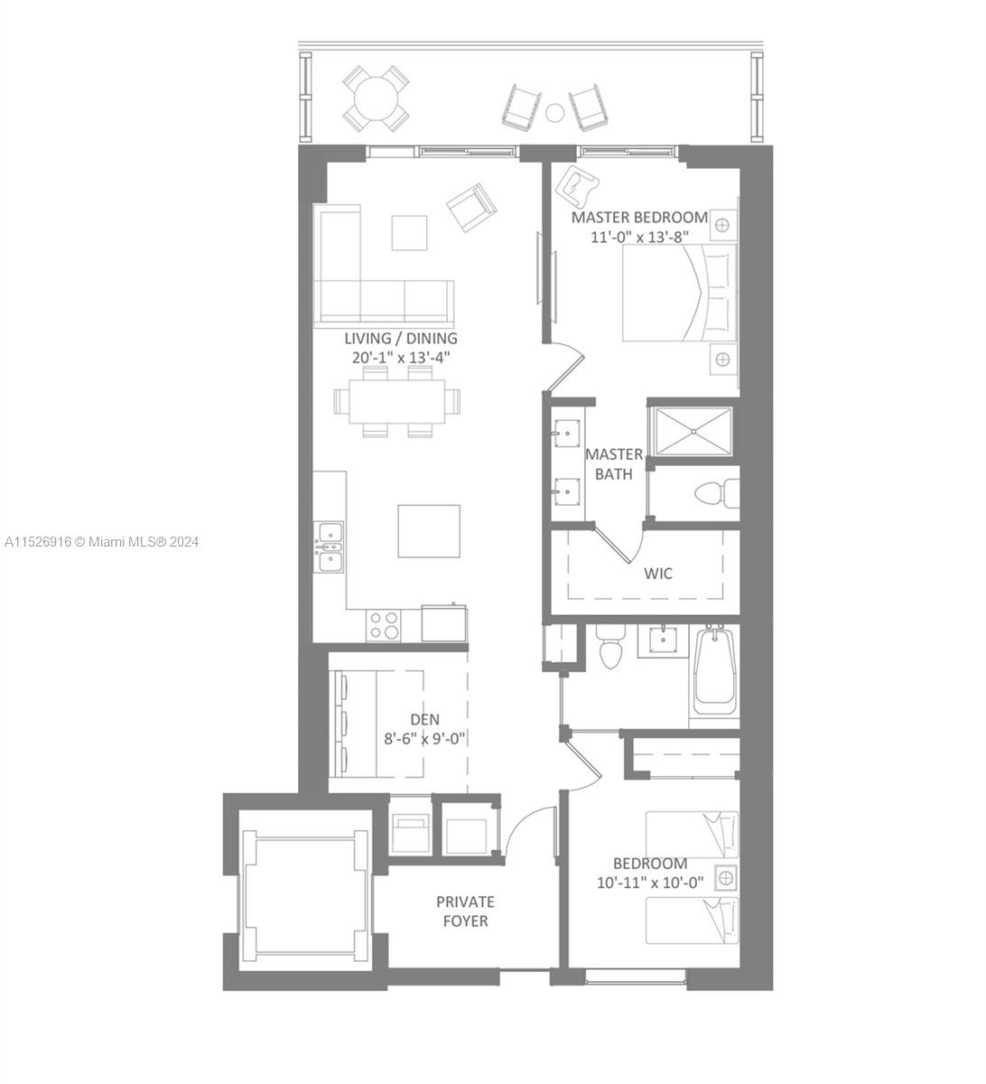 North Miami Beach, Florida 33160, 2 Bedrooms Bedrooms, ,2 BathroomsBathrooms,Residential,For Sale,A11526916