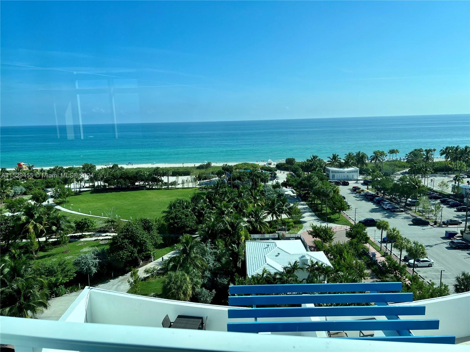 THIS PENTHOUSE IS AVAILABLE FOR MONTH-TO-MONTH RENTAL. ALL UTILITIES INCLUDED. Enjoy spectacular direct ocean views from this 2-Floor loft style furnished apartment. The 16' front windows will have you seeing the beach and the beautiful Altos Del Mar Park. Walk 5 minutes across the beach and enjoy the sun & fun of Miami Beach. There's shopping and restaurants right down the block. When you stay in Oceanbue you enjoy the quiet beach life in North Beach, while being only a short car ride to South Beach. This rental has everything you will need, just bring a toothbrush and unpack your clothes and start a relaxing vacation. The 2nd bedroom has been coverted to a den, and there is a pullout sofa in the living room. 30 day minimun rentals only. Call me for more information.