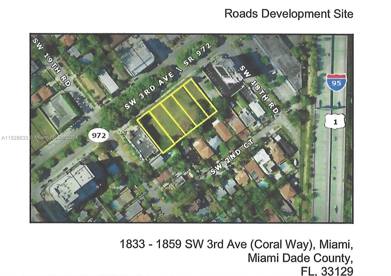 1833 SW thru 1859 SW 3rd Ave, Miami, Florida 33129, ,Land,For Sale,1833 SW thru 1859 SW 3rd Ave,A11528633