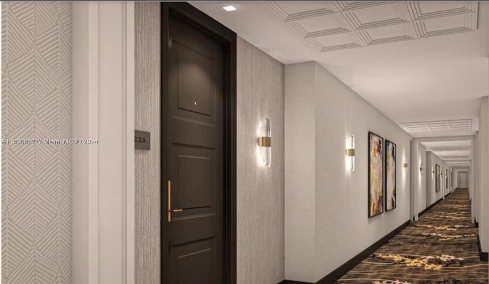 elevator foyer in renovation...