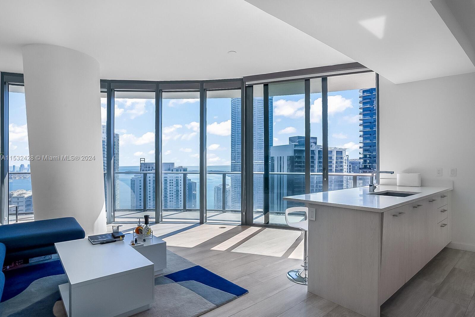 Absolutely stunning 3bed 3bath corner unit on the 44th fl of Brickell Heights Luxury High Rise. Undoubtedly the best line in the building with direct South East water and skyline views.  The interior features include Italian cabinetry, imported tile floor, floor to ceiling impact windows, custom walk-in closets, stainless steel appliances, shades in every room, and much more. The expansive wraparound balcony overlooking Brickell's skyline is priceless.  This luxury building featuring high end amenities, roof top pool, fitness center, home theatre, kids playroom, spa, and much more is centrally located within minutes of everything Brickell has to offer.