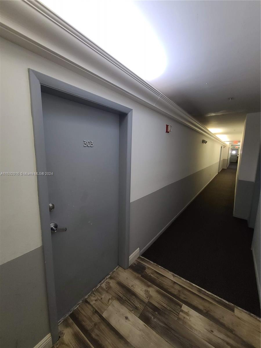Entrance of unit and hallway on 3rd floor