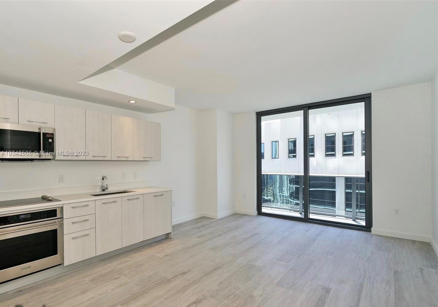 Kitchen towards balcony