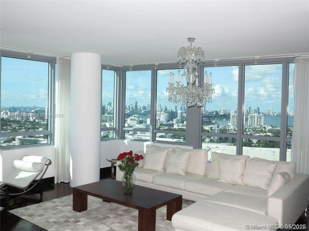 Full four bedroom (2 master) four bathroom, this combination of the 01/02 line at the Setai residences tower offers the most amazing views of south beach, and the entire city. Beautifully furnished the Living room and all but one bedrooms are equipped with flat screen tvs . Build inns and high end custom furnishings are in the progress , designed exclusively for this Unit by KMP FURNITURE -STUDIO The Actual size of the Unit is 2,637 sq/ft ...the difference from 2,411 sq/ft is the hall way added when the two units were joined and is not registered with the city but was given by the developer.