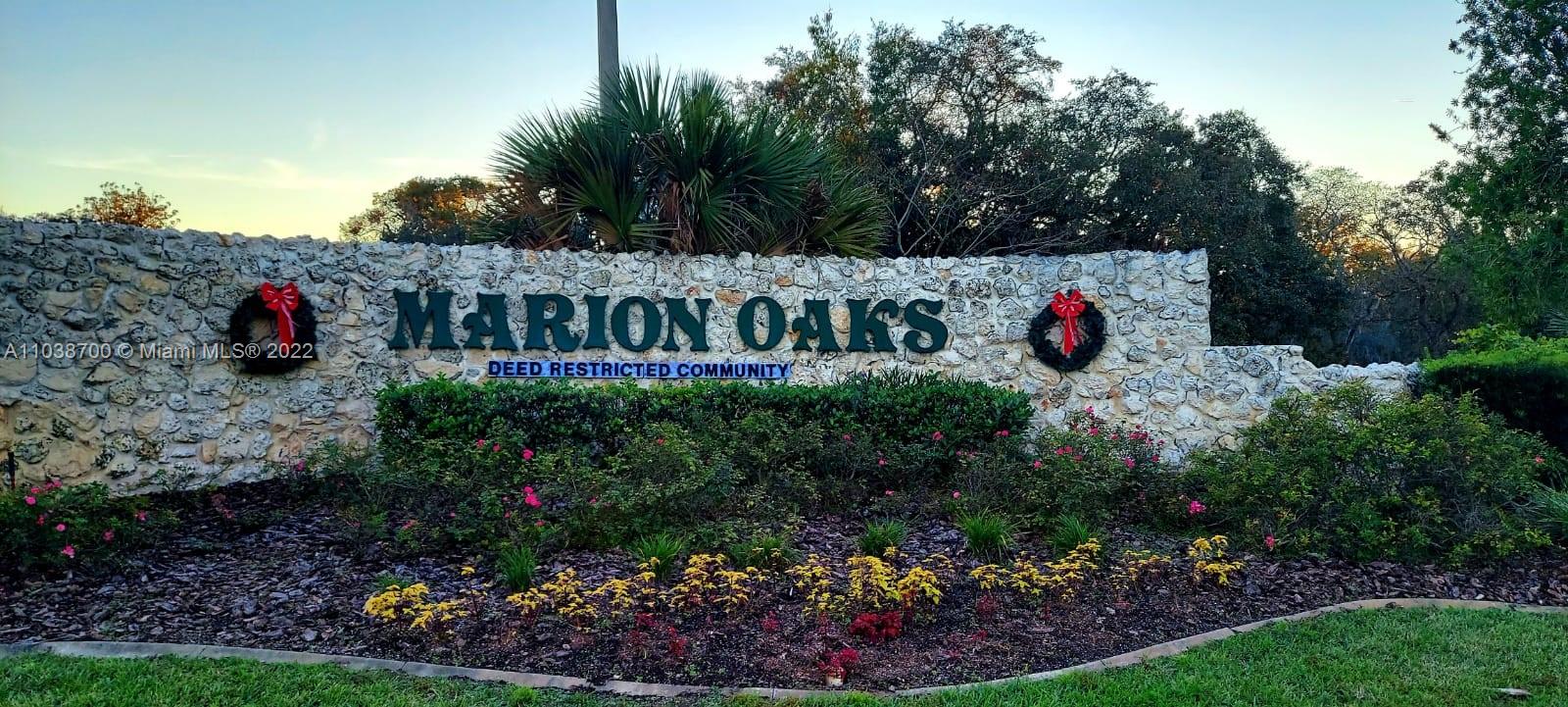 Entering  Marion Oaks Community