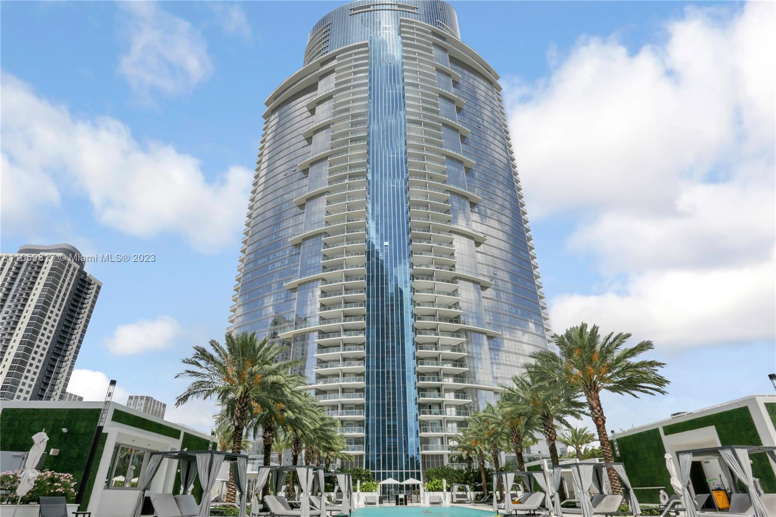 One of several resort-style pools.