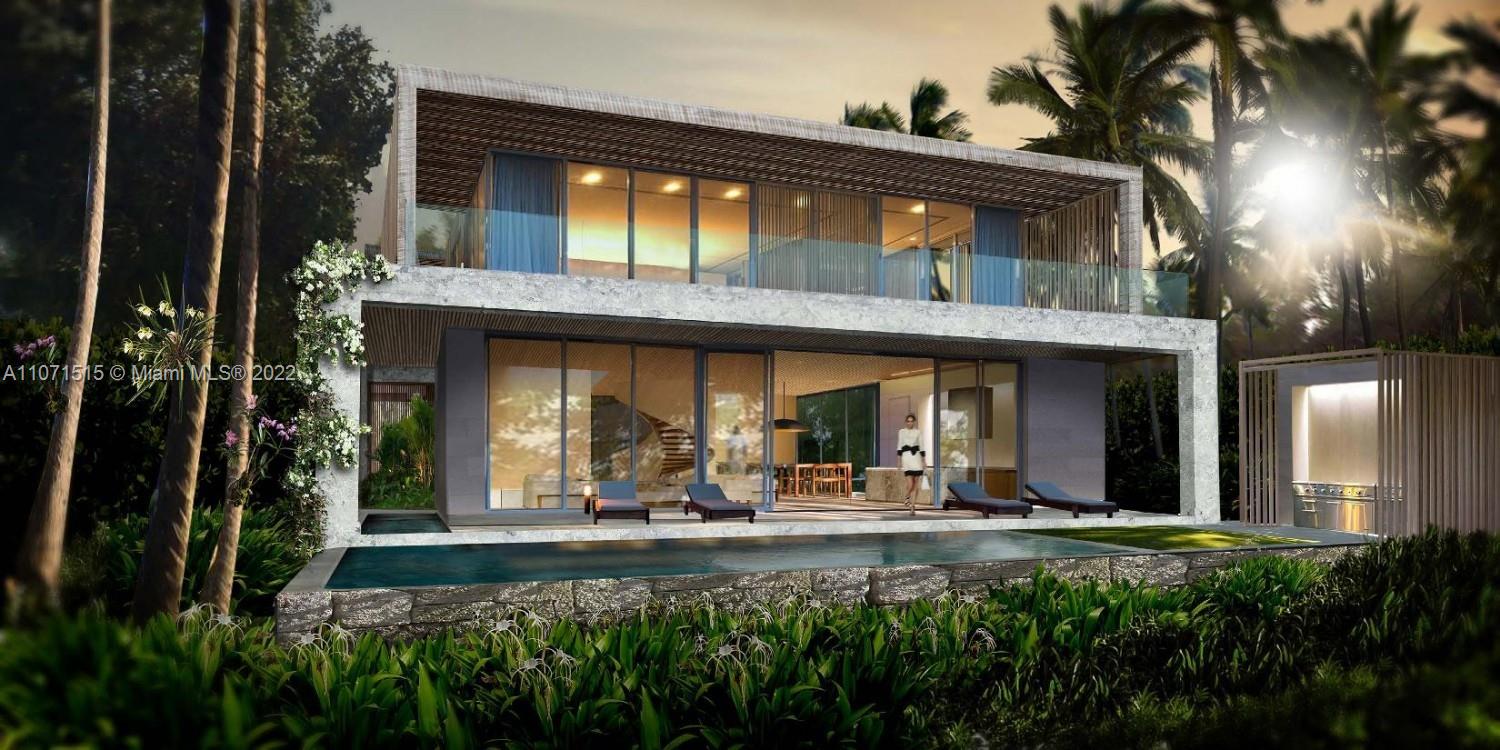 Stunning new contemporary luxury home on exclusive North Bay Road developed by Todd M. Glaser with ultra-modern design and architecture by Domo! Situated on a large 9,371-SF lot, this 4,684-SF home has 2 pools including a lap pool, covered porches, summer kitchen, and garden - perfect for outdoor living in Miami Beach. Inside, high ceilings, great floor plan with open chef’s kitchen and living areas overlooking the lush pool areas. Upstairs you will find 4 large bedrooms, including a lavish master suite taking the entire pool side of the house. The upper family room will make gatherings convenient and fun. Property is equipped with a 2-car garage plus a driveway. Under construction with estimated completion date end of 2021.