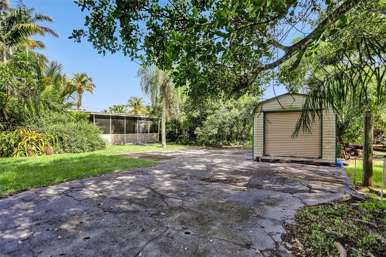 shed on site, sold as-is, sight unseen. Land value only