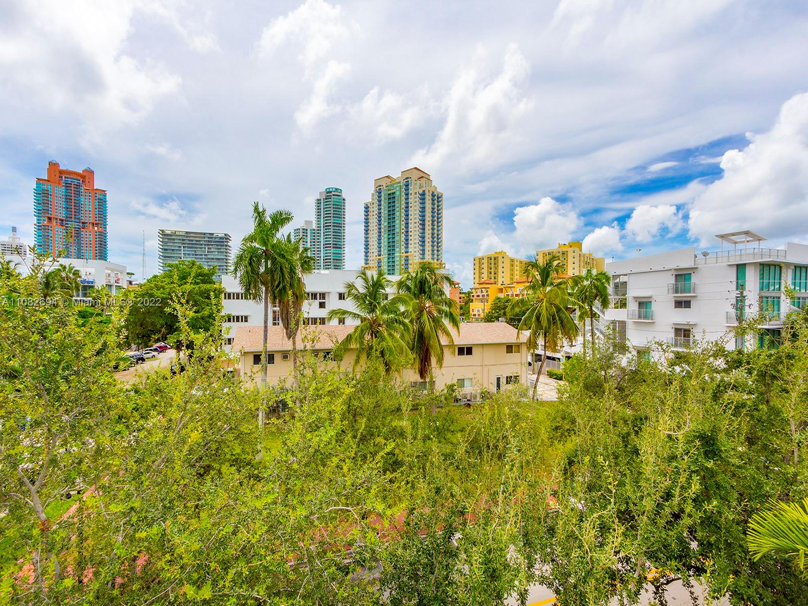 View of SoFi buildings from Rooftop Deck