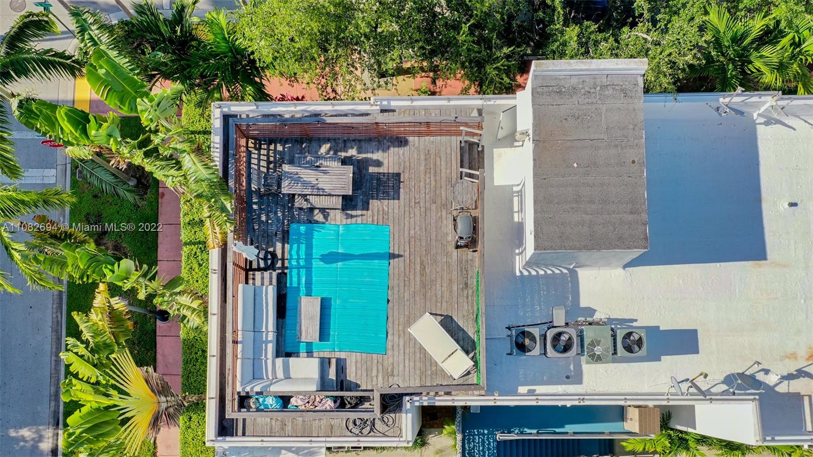 Aerial of Rooftop Deck