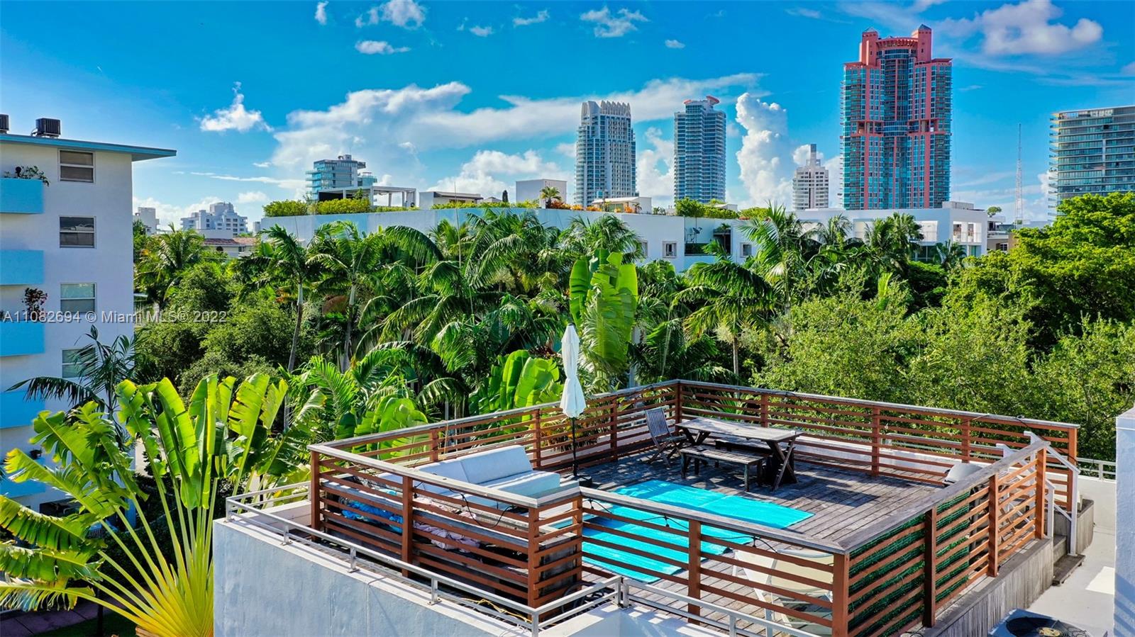 Aerial of Rooftop Deck