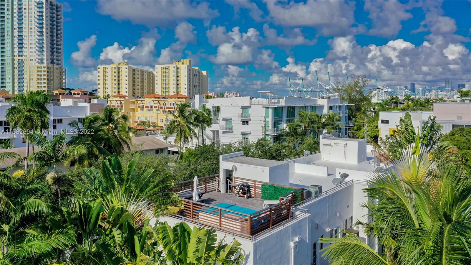 Aerial of Rooftop Deck