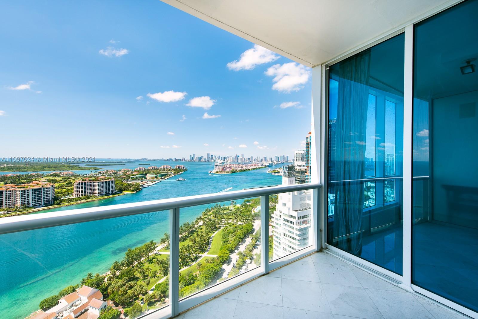 Desirable '02 line spacious layout residence with private foyer, open kitchen and floor to ceiling windows displaying unobstructed amazing views of Fisher Island, Cruise Ship Alley, ocean and Downtown. Continuum continues to set standards for luxury urban living and white glove services. Direct beach access, beach club, on-site restaurant, 3-story fitness/spa, lagoon pools, lap pool and tennis courts with a pro-shop. All in South of Fifth. The most alluring neighborhood with its pristine beach, fine dining, marina and park.