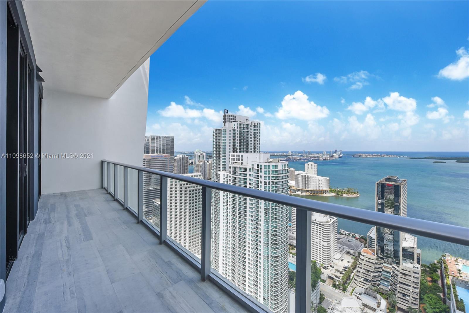 BACK IN MARKET...2 bed + DEN unit, centrally located in the most amazing condo in the Brickell area, LOTS of amenities for residents ONLY. Private elevator, breathtaking ocean + city views. Unit rented until 12/22/2021 Lower penthouse with 2 feet higher ceilings than regular apartments in the building!!