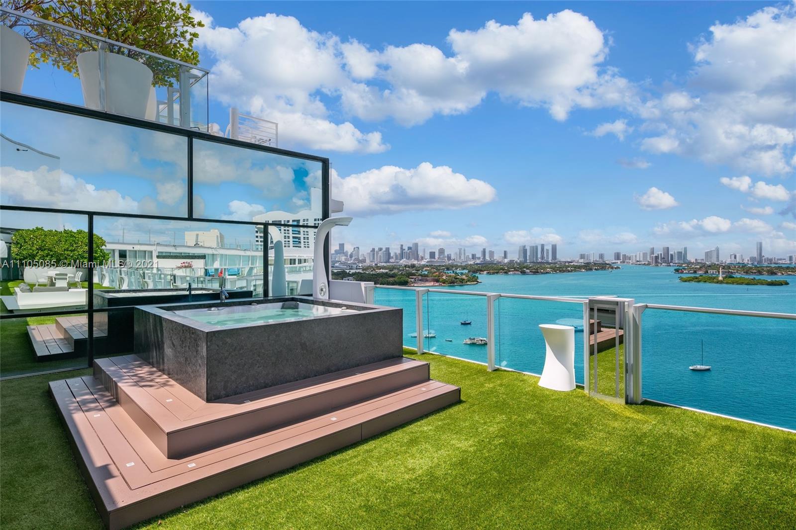 Welcome to the Ultimate South Beach Penthouse! This Designer Curated Residence is the ONLY combined Tower Suite at the Mondrian Hotel & is the LARGEST In the building at over 4,120SF. Enjoy 3 Bedrooms , which includes 2 oversized primary suites , an office, chefs kitchen w/ top of the line appliances, smart home system, a 1,400 SF Terrace w/ private jacuzzi & completely unobstructed Bay & Downtown Skyline views from every room. You will be hard pressed to find a better postcard view of the Downtown Skyline Sunsets .TS2/3 offers a sprawling open layout with tons of entertainment space for those who want to host & entertain. Additionally, the newly renovated Mondrian Hotel offers a world class spa, bay front fitness center center & Baia Beach Club which has a fun, sexy vibe & 5 star dining.