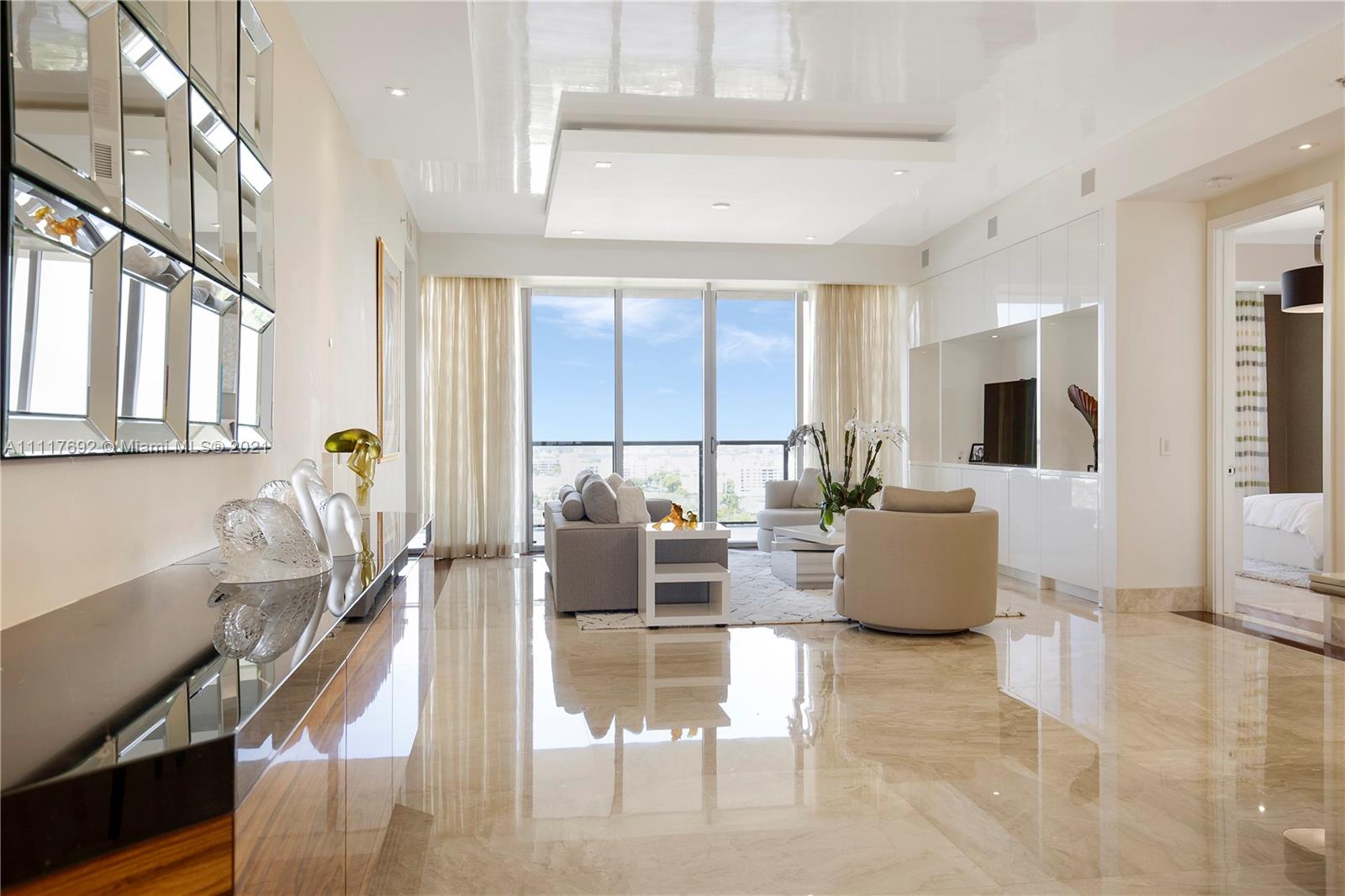 Immaculate oceanfront residence at the iconic St. Regis Bal Harbour. No expense was spared. This beachfront paradise residence features 3 spacious bedrooms plus 3 & 1/2 bathrooms, stunning direct ocean views plus breathtaking sunset views of intracoastal /city skyline. Meticulous designed and high end finishes throughout with top-of-the-line appliances. Best deal at St. Regis for your most discerning client. Furniture is not included but negotiable. See Broker's remarks
