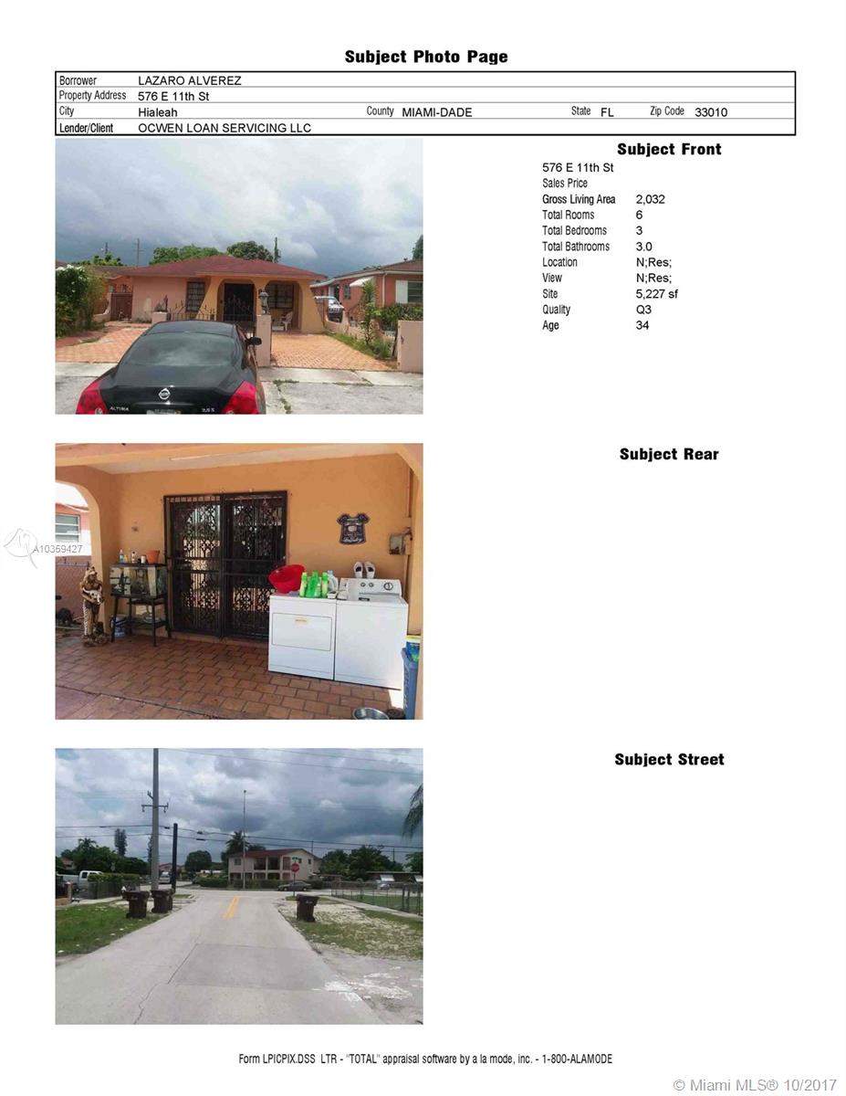 Hialeah, FL 33010,576 E 11th St